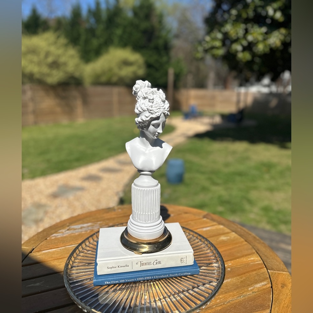 SOLD Greek / Roman Goddess Bust (White Resin Statue, medium)